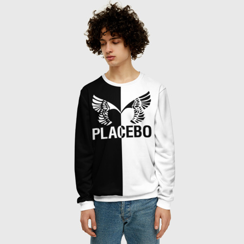 Мужской свитшот 3D Placebo, цвет белый - фото 3