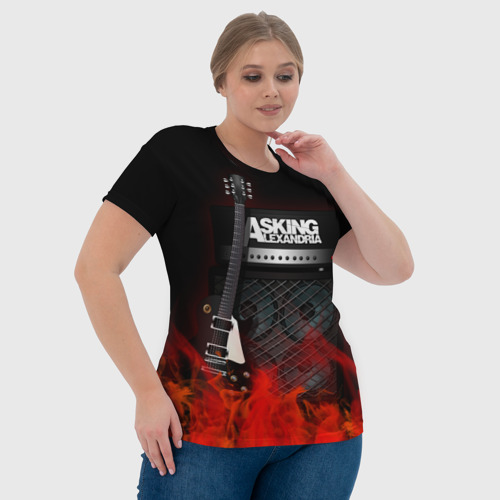 Женская футболка 3D Asking Alexandria, цвет 3D печать - фото 6