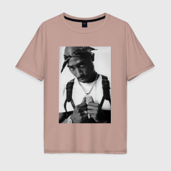 Мужская футболка хлопок Oversize 2pac