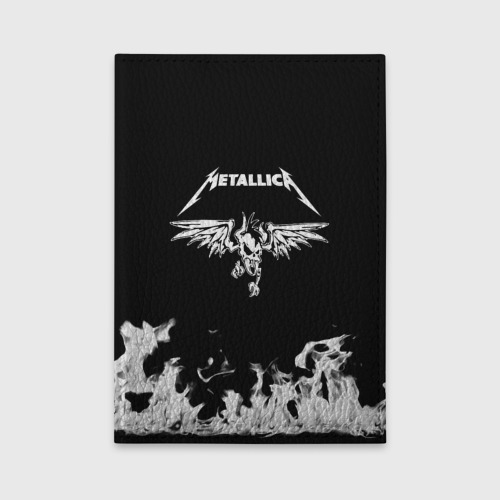 Обложка для автодокументов Metallica, цвет оранжевый