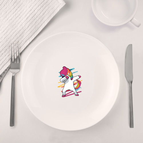 Набор: тарелка + кружка Единорог радуга - фото 4