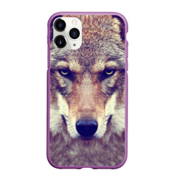 Чехол для iPhone 11 Pro Max матовый Wolf