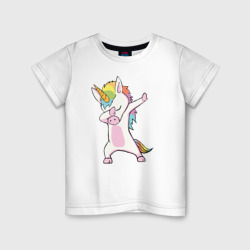 Детская футболка хлопок Единорог радуга