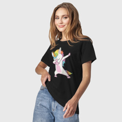Светящаяся женская футболка Единорог радуга - фото 2
