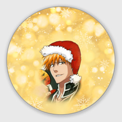 Круглый коврик для мышки Happy New Bleach!