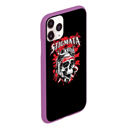 Чехол для iPhone 11 Pro Max матовый Stigmata, цвет фиолетовый - фото 3