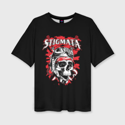 Женская футболка oversize 3D Stigmata