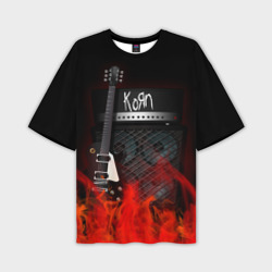 Мужская футболка oversize 3D Korn