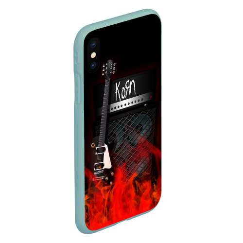 Чехол для iPhone XS Max матовый Korn, цвет мятный - фото 3