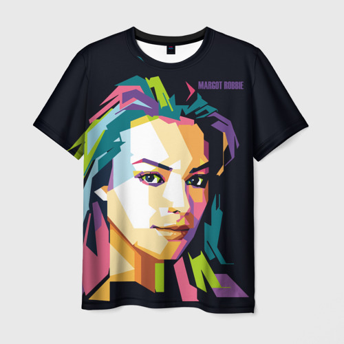 Мужская футболка 3D Margot Robbie, цвет 3D печать