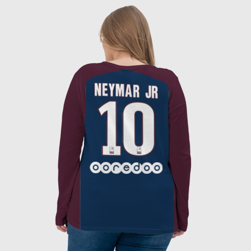 Женский лонгслив 3D Neymar home PSG 17-18 - фото 7