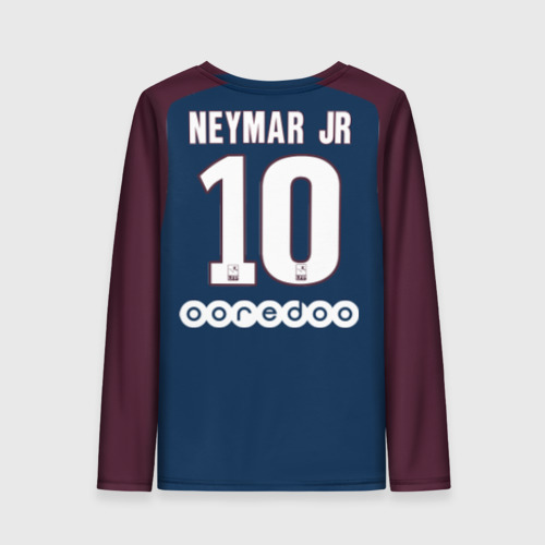 Женский лонгслив 3D Neymar home PSG 17-18, цвет 3D печать - фото 2