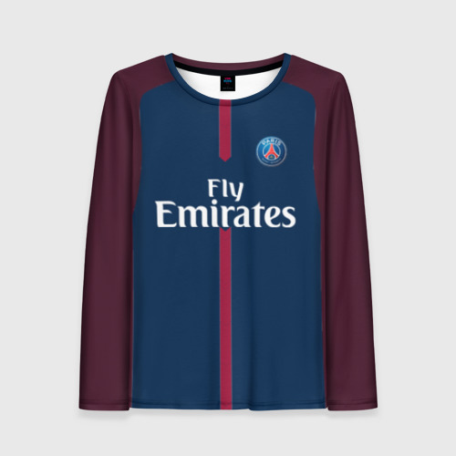 Женский лонгслив 3D Neymar home PSG 17-18