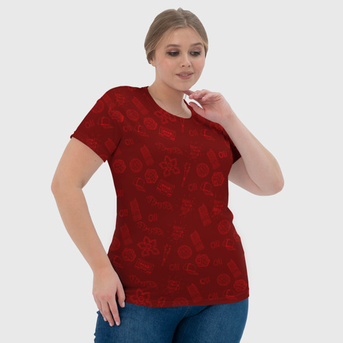 Женская футболка 3D с принтом Очень Странные дела  Бомбинг, фото #4