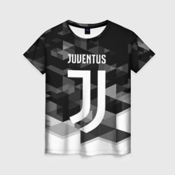 Женская футболка 3D Juventus Ювентус geometry sport