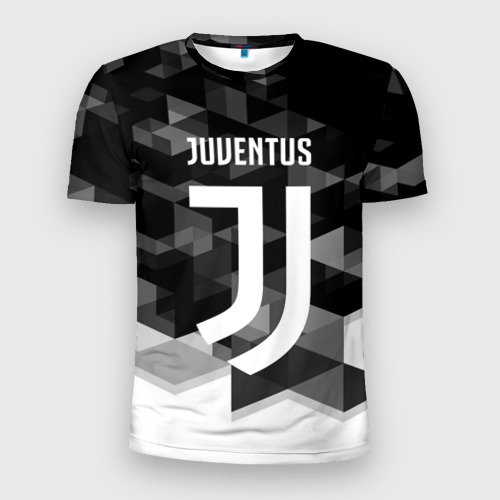 Мужская футболка 3D Slim Juventus Ювентус geometry sport, цвет 3D печать