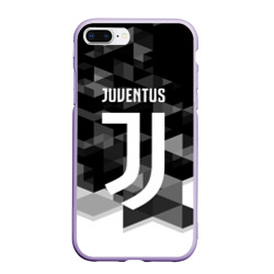 Чехол для iPhone 7Plus/8 Plus матовый Juventus Ювентус geometry sport