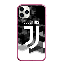 Чехол для iPhone 11 Pro Max матовый Juventus Ювентус geometry sport