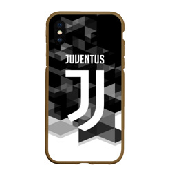 Чехол для iPhone XS Max матовый Juventus Ювентус geometry sport