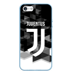 Чехол для iPhone 5/5S матовый Juventus Ювентус geometry sport