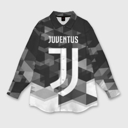 Мужская рубашка oversize 3D Juventus Ювентус geometry sport