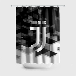 Штора 3D для ванной Juventus Ювентус geometry sport