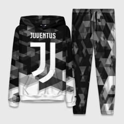 Женский костюм с толстовкой 3D Juventus Ювентус geometry sport
