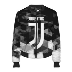 Женский бомбер 3D Juventus Ювентус geometry sport