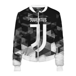 Женский бомбер 3D Juventus Ювентус geometry sport