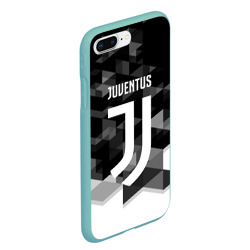 Чехол для iPhone 7Plus/8 Plus матовый Juventus Ювентус geometry sport - фото 2