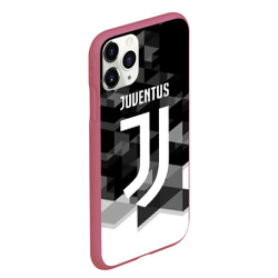 Чехол для iPhone 11 Pro Max матовый Juventus Ювентус geometry sport - фото 2