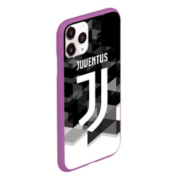 Чехол для iPhone 11 Pro Max матовый Juventus Ювентус geometry sport - фото 2