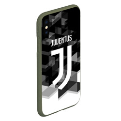 Чехол для iPhone XS Max матовый Juventus Ювентус geometry sport - фото 2