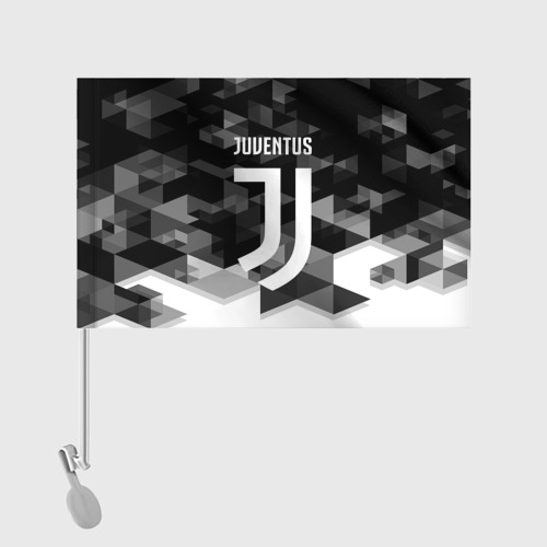 Флаг для автомобиля Juventus Ювентус geometry sport - фото 2