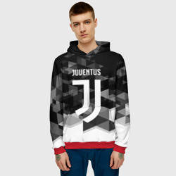 Мужская толстовка 3D Juventus Ювентус geometry sport - фото 2