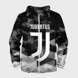 Мужская ветровка 3D Juventus Ювентус geometry sport