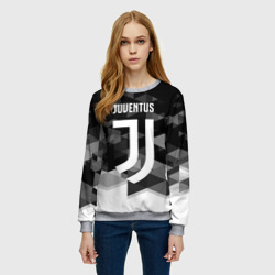 Женский свитшот 3D Juventus Ювентус geometry sport - фото 2