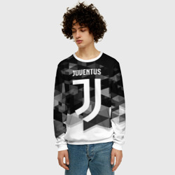 Мужской свитшот 3D Juventus Ювентус geometry sport - фото 2