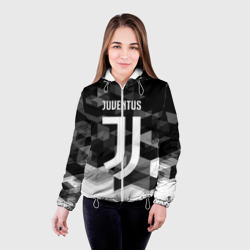 Женская куртка 3D Juventus Ювентус geometry sport - фото 2