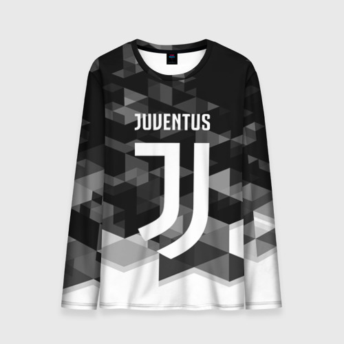 Мужской лонгслив 3D Juventus Ювентус geometry sport, цвет 3D печать