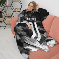 Плед с рукавами Juventus Ювентус geometry sport - фото 2