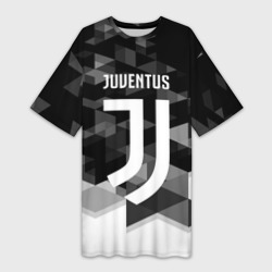Платье-футболка 3D Juventus Ювентус geometry sport