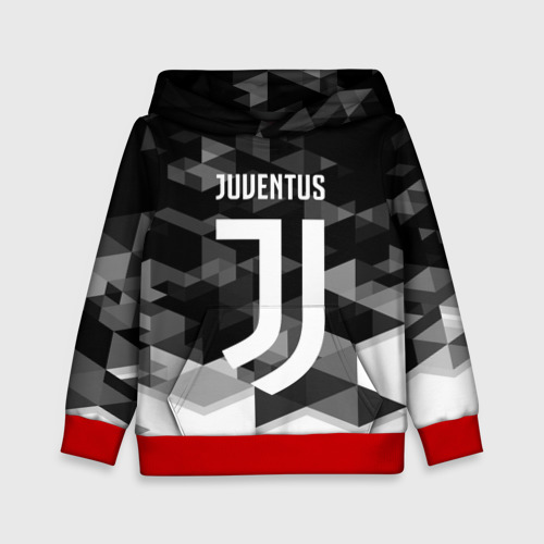 Детская толстовка 3D Juventus Ювентус geometry sport, цвет красный