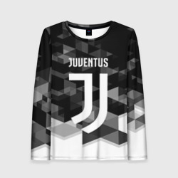 Женский лонгслив 3D Juventus Ювентус geometry sport