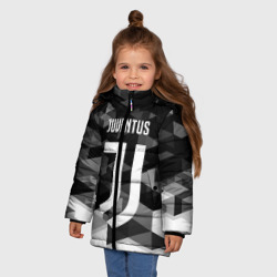 Зимняя куртка для девочек 3D Juventus Ювентус geometry sport - фото 2