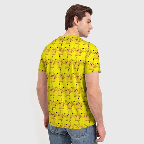 Мужская футболка 3D Пикачу бомбинг, цвет 3D печать - фото 4