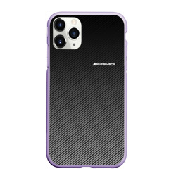 Чехол для iPhone 11 Pro матовый AMG carbon