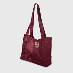 Пляжная сумка 3D Герб России - золотой - фото 2