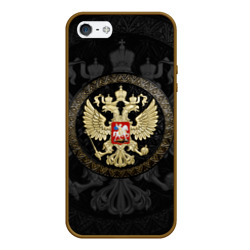 Чехол для iPhone 5/5S матовый Герб России