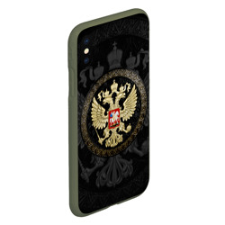 Чехол для iPhone XS Max матовый Герб России - фото 2